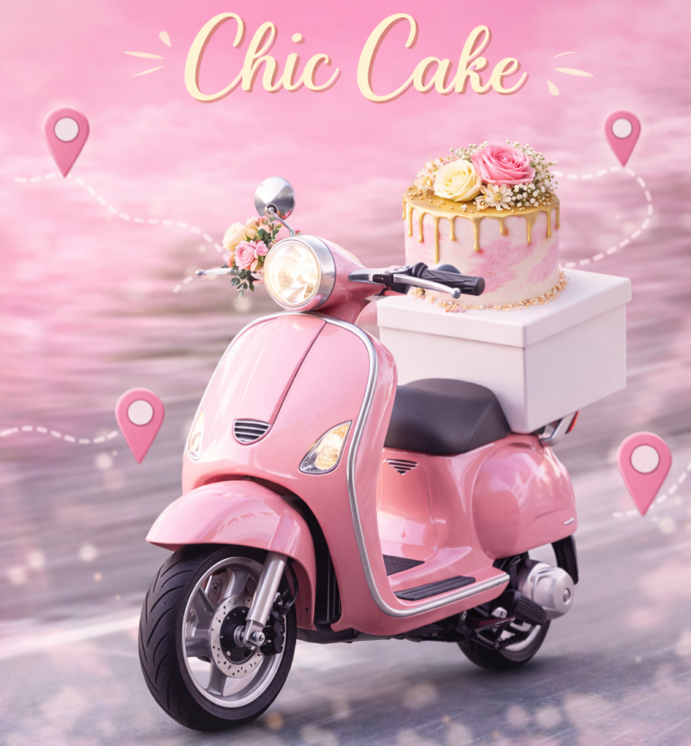 Scooter de entrega Chic Cake