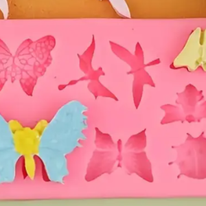 Molde de silicón de mariposa cuadrado
