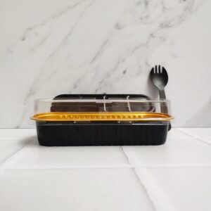 Empaques Horneables Negro con tenedor