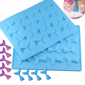 Molde de silicón colas de sirena