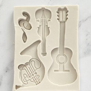 Molde de silicón temática musical