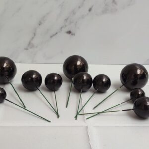 Set de esferas de duroport decorativas negras