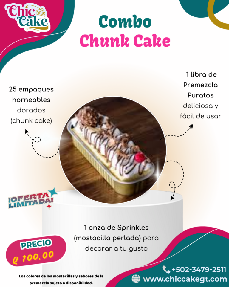 Kit ¡Haz tu Chunk Cake en 3, 2, 1…!