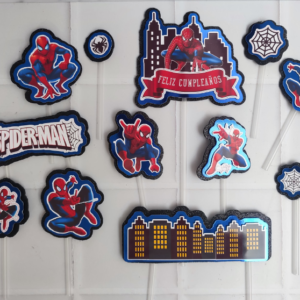 Set de Cake Topper Spiderman