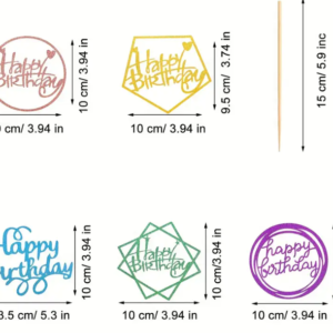Set de Topper de Birthday Glam