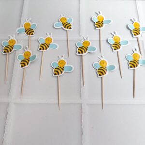 Set de Topper para Cupcakes de Abejitas