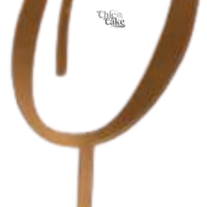 Topper elegante Número 0