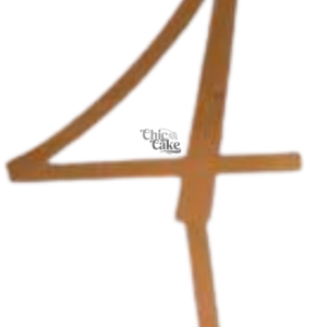 Topper elegante Número 4