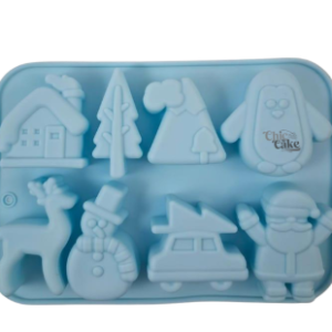 Molde de silicón Figuras Navideñas