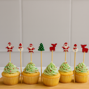 Set de Pinchos de Madera Navideños Variados