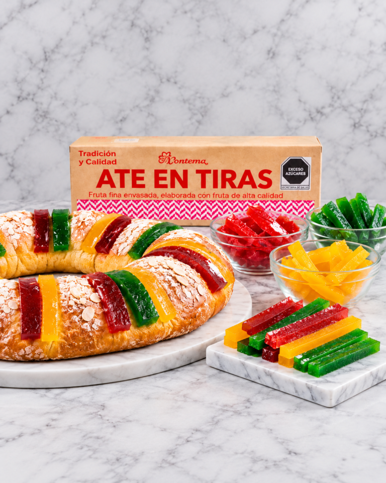 Rosca Dorada con Ate en Tiras