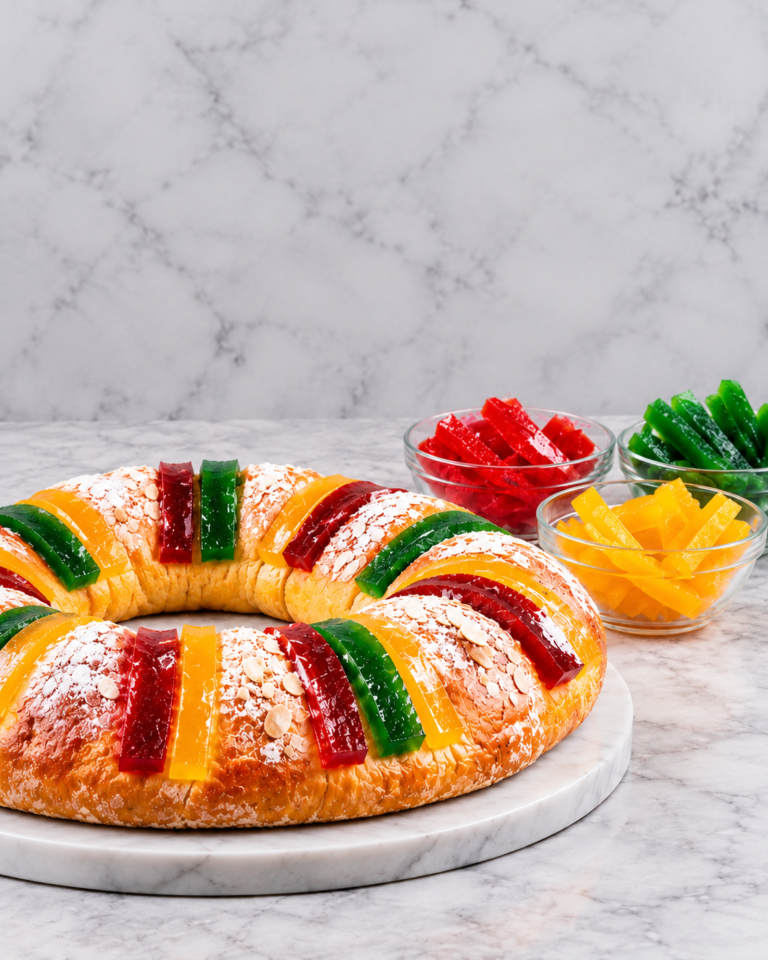 Rosca de Reyes con Frutas Confitadas