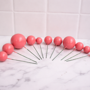 Set de esferas de duroport decorativas Fucsia