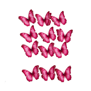 Set de Toppers Mariposas Rosado Chic