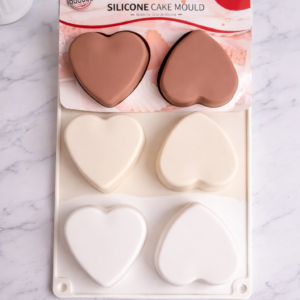Molde de silicón Corazones Lisos