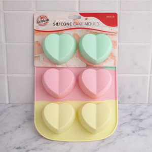 Molde de silicón Corazones Soft Pastel