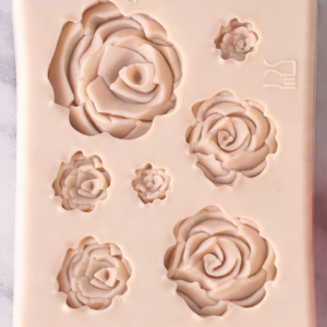 Molde de Silicón Rosas Chic en diferentes tamaños