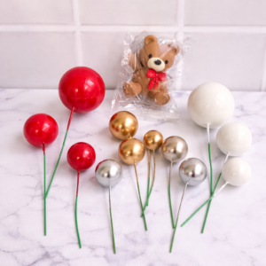 Kit de decoración de pastel temática de Osito Rojo Delux