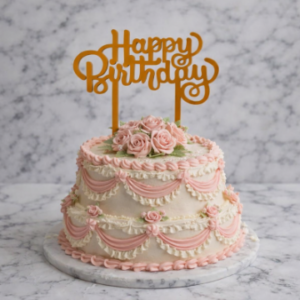 Topper Elegante Letras con Encanto