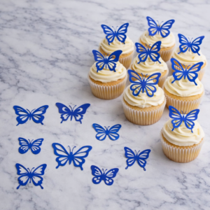 Set de Mariposas Azules Brillantes