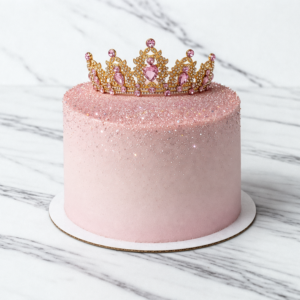 Tiara Elegante Chic con Piedreria Rosa