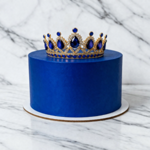 Tiara Elegante Chic con Piedreria Azul