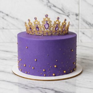 Tiara Elegante Chic con Piedreria Lila