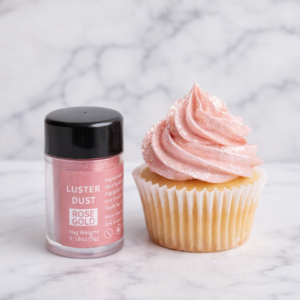 Polvo Brillante Comestible Rose Gold