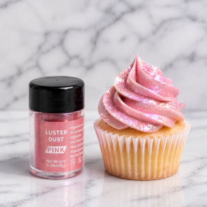 Polvo Brillante Comestible Rosado
