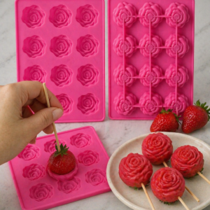 Molde de Silicón Rosas Mini Gourmet