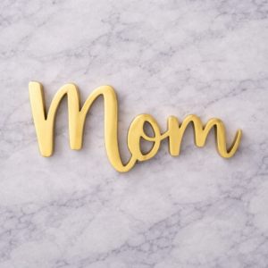 Topper dorado elegante Mom