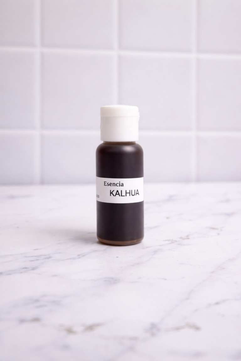 Esencia Kahlúa sobre mármol blanco (1)