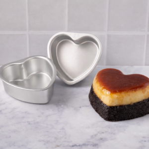 Set de Moldes de Aluminio para pastel en forma de corazón 4"