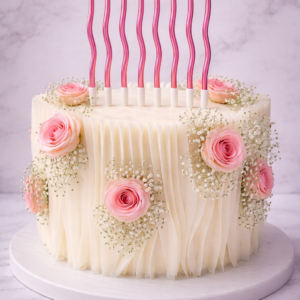 Velas para pastel Chic Onduladas Rose Gold