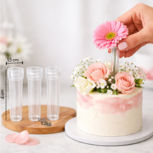 Soportes plásticos Floral Cake. 10 unidades