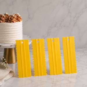 Set de 4 scraper o alisadores para pasteles