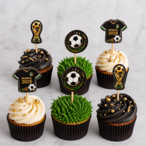 Set de Topper de Cartulina Copa Dorada 2026