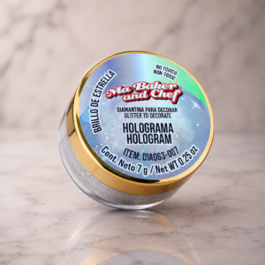 Diamantina Comestible Holograma