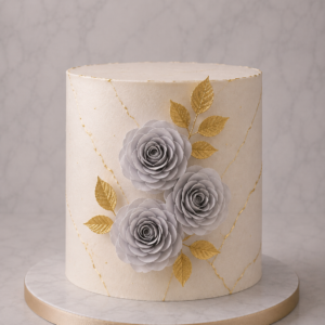 Set Flores 3D de Cartulina Blanco