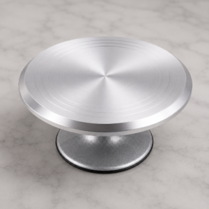 Base Giratoria de Metal Chic Silver  Mate