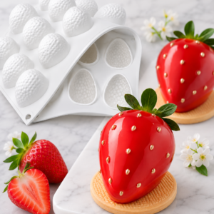 Molde de Silicón Fresas Chic
