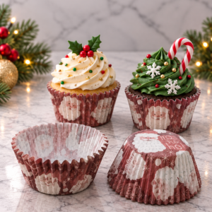 Capacillos Navideños Chic. Navidad con Santa