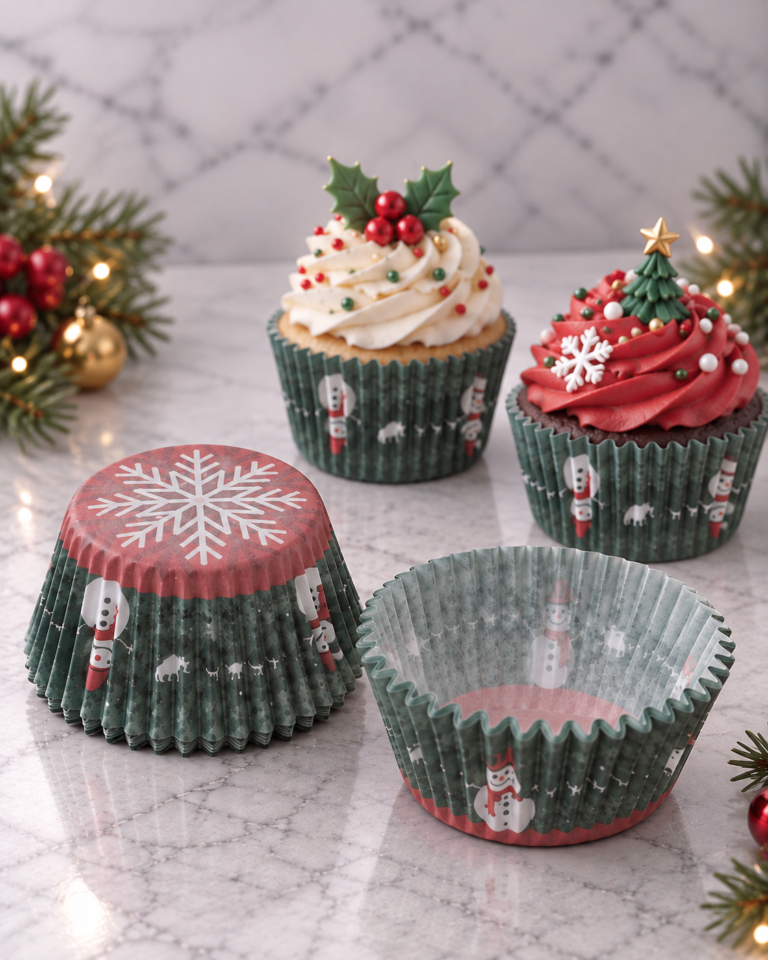 Cupcakes navideños en tonos apagados (1)